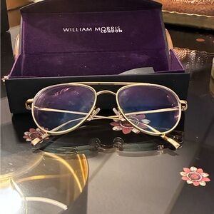 William Morris London Gold Aviator Sunglasses